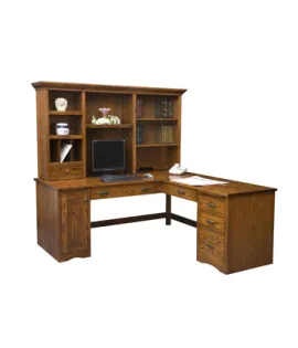 Mission Computer Desk with Return