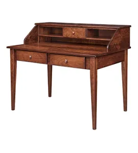 Shaker Paymaster Desk and Hutch