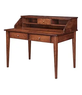 Shaker Paymaster Desk and Hutch
