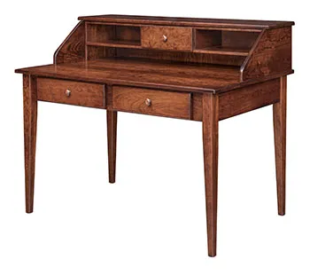 Shaker Paymaster Desk and Hutch