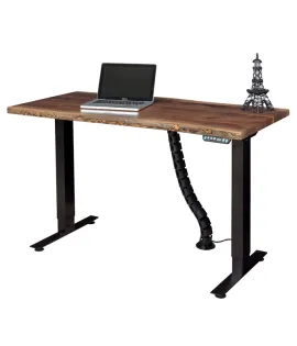 Adona Adjustable Standing Desk with Live Edge - QUICK SHIP