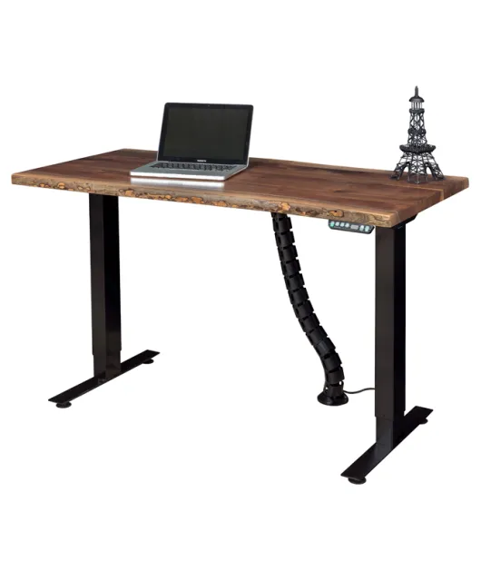 Adona Adjustable Standing Desk with Live Edge - QUICK SHIP