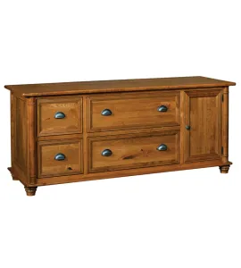 Belmont 4 Drawer 1 Door Credenza