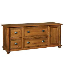 Belmont 4 Drawer 1 Door Credenza