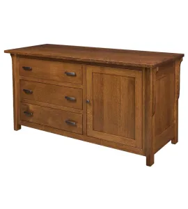Boston 3 Drawer 1 Door Credenza
