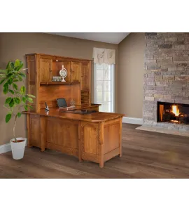 Boston Corner Desk with Hutch C