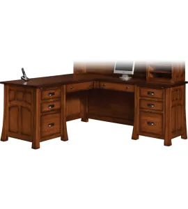 Bridgefort Mission 66" Corner Desk