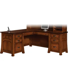 Bridgefort Mission 66&quot; Corner Desk
