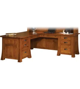 Bridgefort Mission 74" Corner Desk