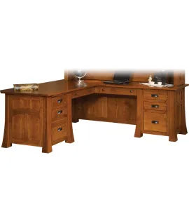 Bridgefort Mission 74&quot; Corner Desk
