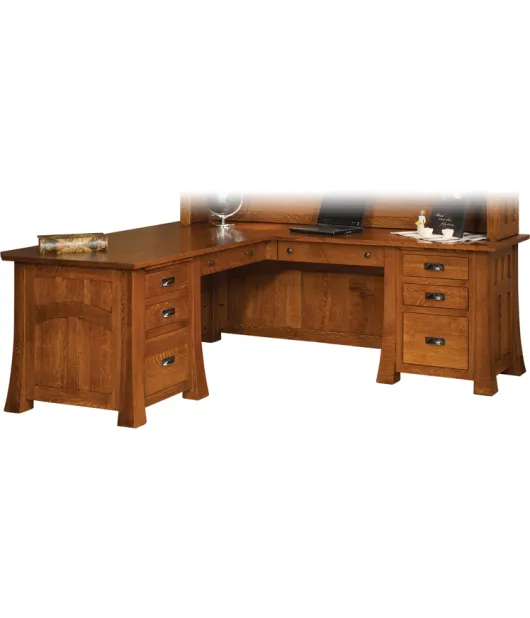 Bridgefort Mission 74" Corner Desk