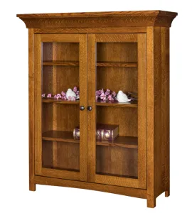 Bridgestone Bookcase with Full Length Glass Doors