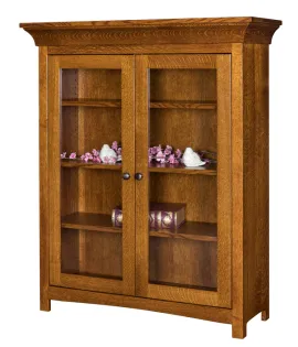 Bridgestone Bookcase with Full Length Glass Doors