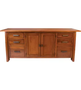 Freemont Mission 6 Drawer 2 Door Credenza