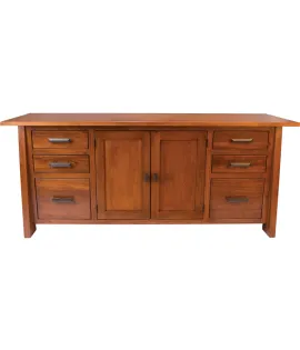 Freemont Mission 6 Drawer 2 Door Credenza