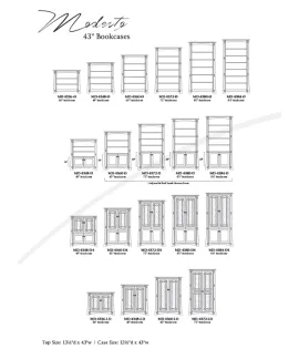 LN Modesto Bookcase - QUICK SHIP