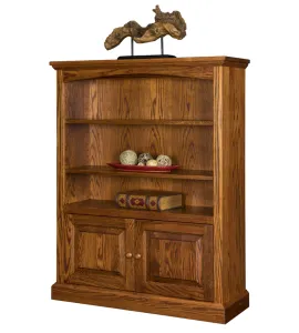 Siloam Bookcase with Bottom Doors