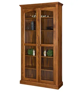 Siloam Bookcase with Full Length Glass Doors