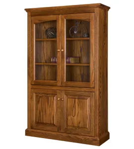 Siloam Bookcase with Top &amp; Bottom Doors
