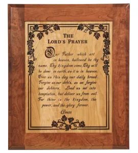 Lord's Prayer Plaque