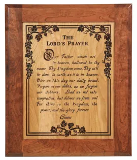Lord's Prayer Plaque