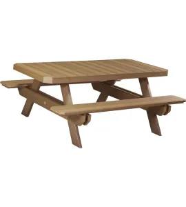 6' Poly Vinyl Rectangular Picnic Table