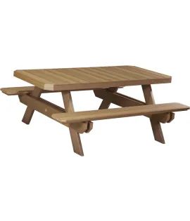 6' Poly Vinyl Rectangular Picnic Table