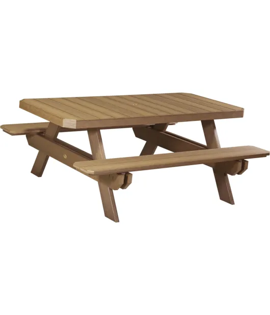 6' Poly Vinyl Rectangular Picnic Table