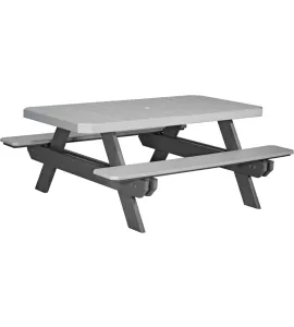 6' Poly Vinyl Rectangular Picnic Table