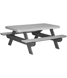 6' Poly Vinyl Rectangular Picnic Table