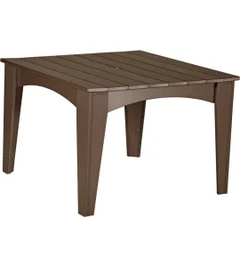 Island Poly Vinyl Square Dining Table