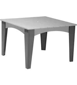 Island Poly Vinyl Square Dining Table