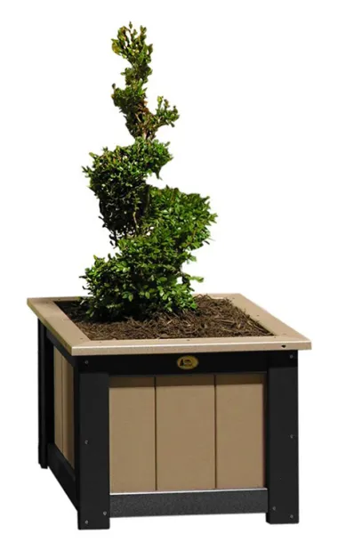 24" Poly Vinyl Planter