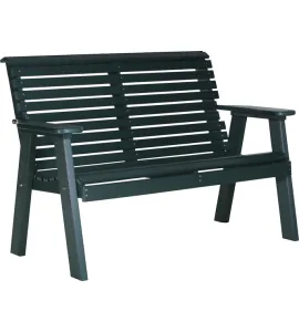 4' Plain Poly Vinyl Bench