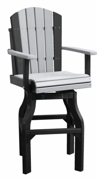 Poly Vinyl Adirondack Swivel Bar Stool