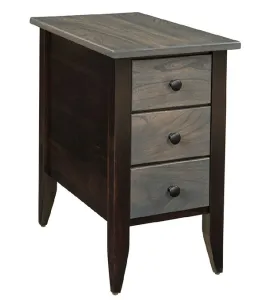 Manhattan 3 Drawer Chair Side Table