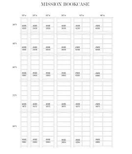 EI Mission Open Bookcase - QUICK SHIP