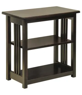 Mission Landmark End Table with 1 Fixed Shelf