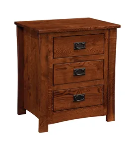 Montana Mission 3 Drawer Night Stand