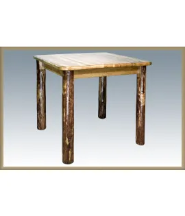 Glacier Country Counter Height Square 4 Post LeggedDining Table