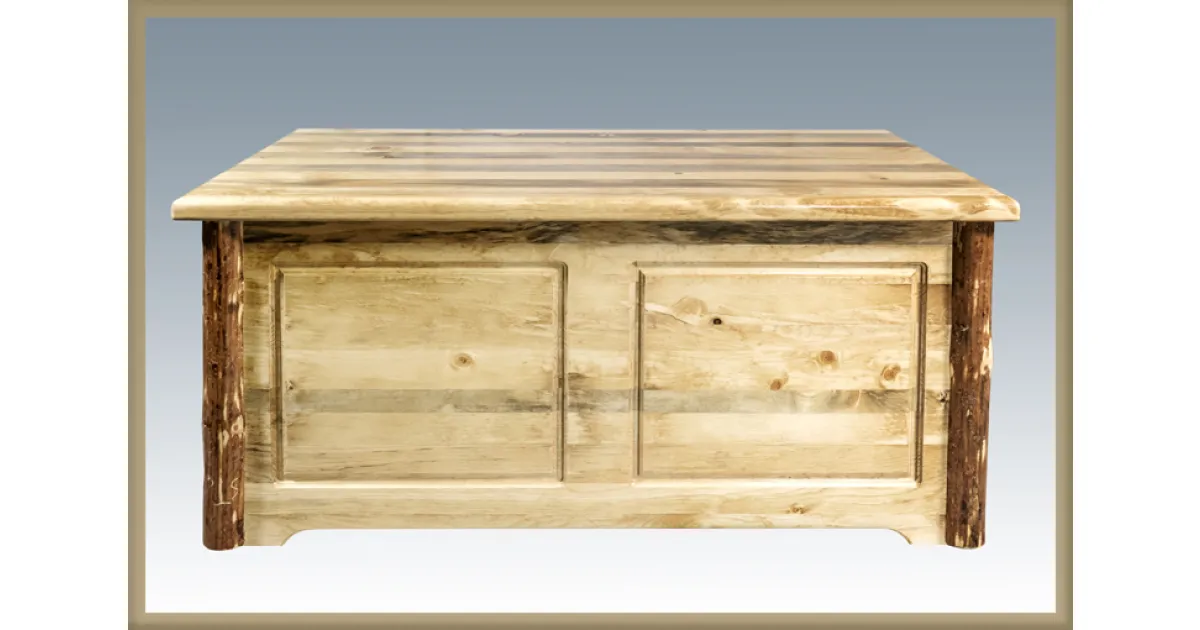 Glacier country small blanket chest