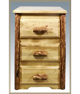 Glacier Country 3 Drawer Nightstand