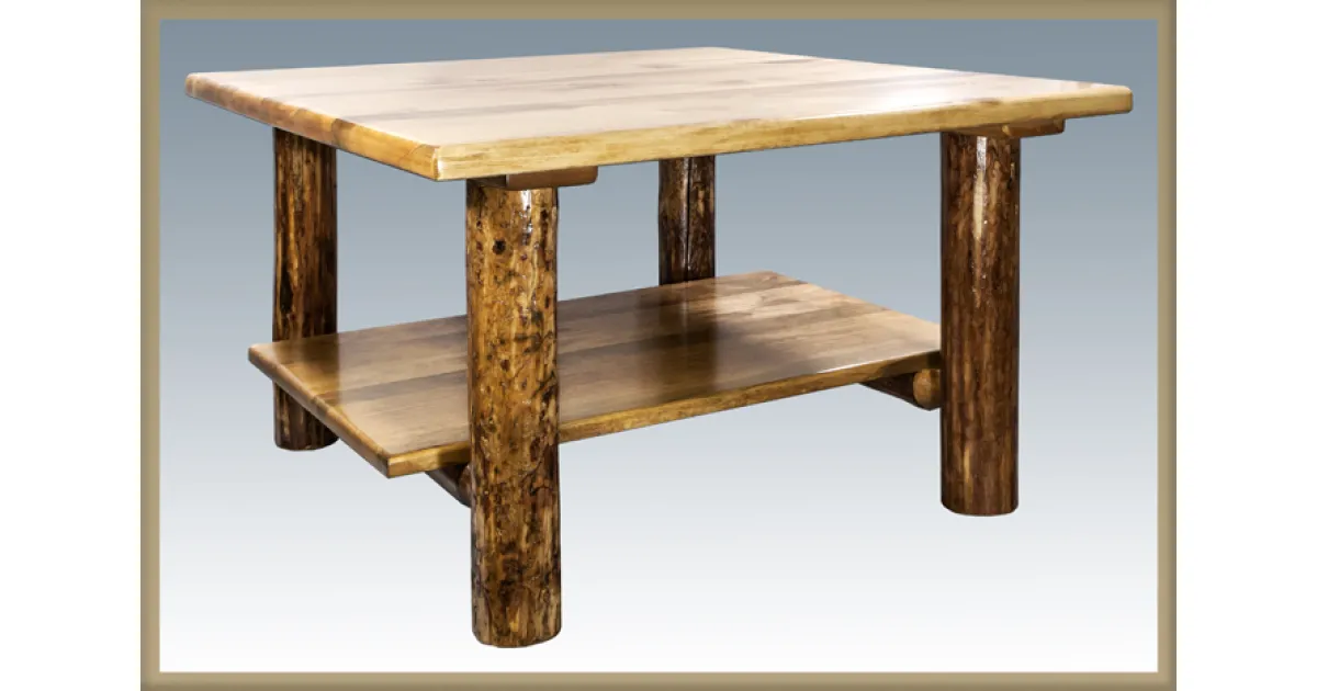 Glacier Country Cocktail Table with Shelf