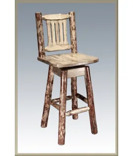 Glacier Country Bar Stool with Swivel