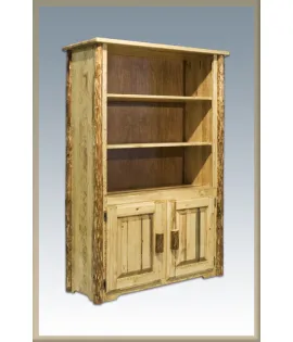 Glacier Country Bookcase with 2 Doors Storage
