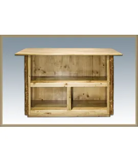 Glacier Country Homestead Bar with Foot Rail