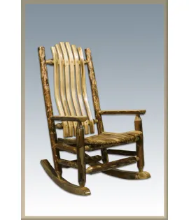 Glacier Country Log Rocker