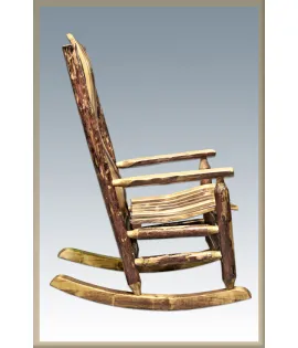 Glacier Country Log Rocker