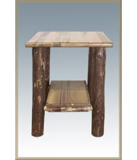 Glacier Country Nightstand with Shelf