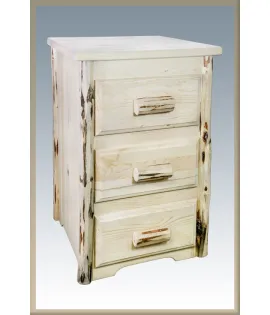 Montana 3 Drawer Nightstand
